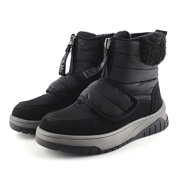 PAJAR Youth Black Winter Waterproof Boots Velcro Insulated Rated -30c Size US 1 - Picture 3 of 16